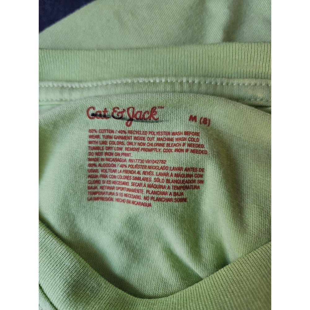 Cat & Jack Boys Graphic Tee – Green Zombie Gamer Hands T-Shirt (Size M 8) - Picture 2 of 2